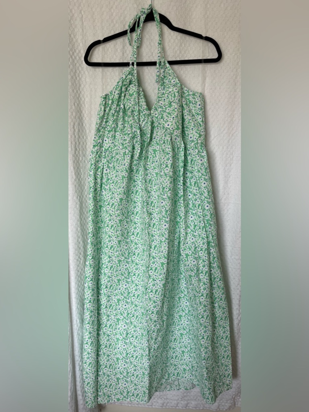 Universal Thread Green Floral Halter Maxi Dress XXL - Picture 2 of 5